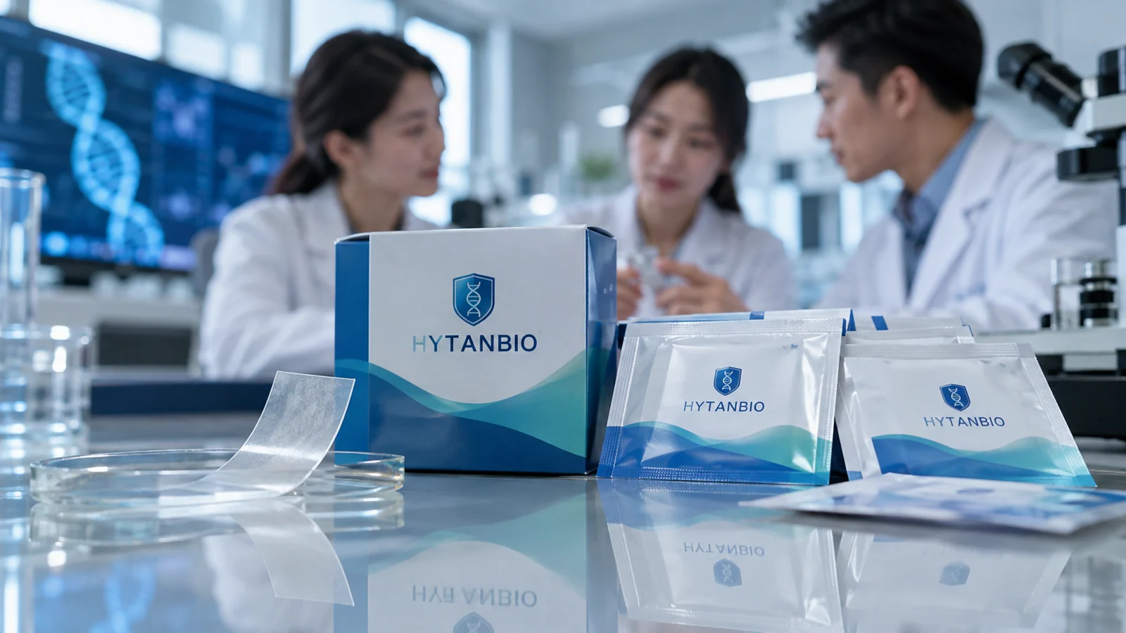 East Asian oral film scientific and commercial team: packaging view