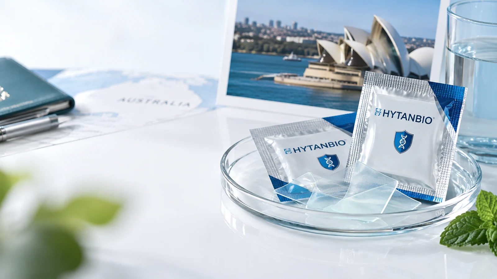 oral film packaging and Australia destination document review: studio view