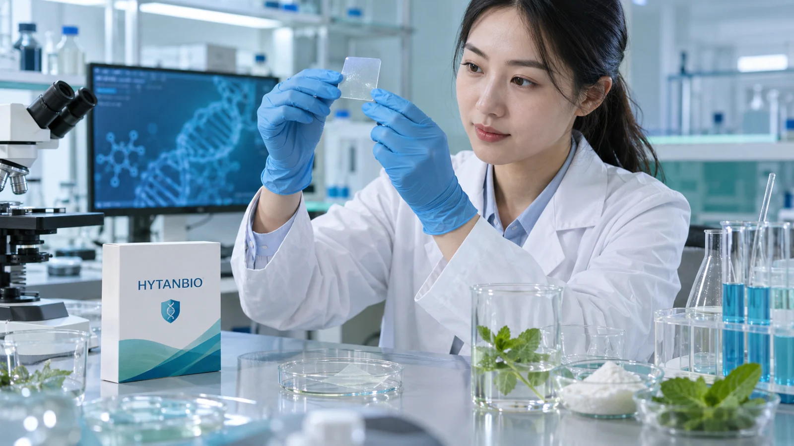 beauty nutrition oral film package and ingredients: scientist view