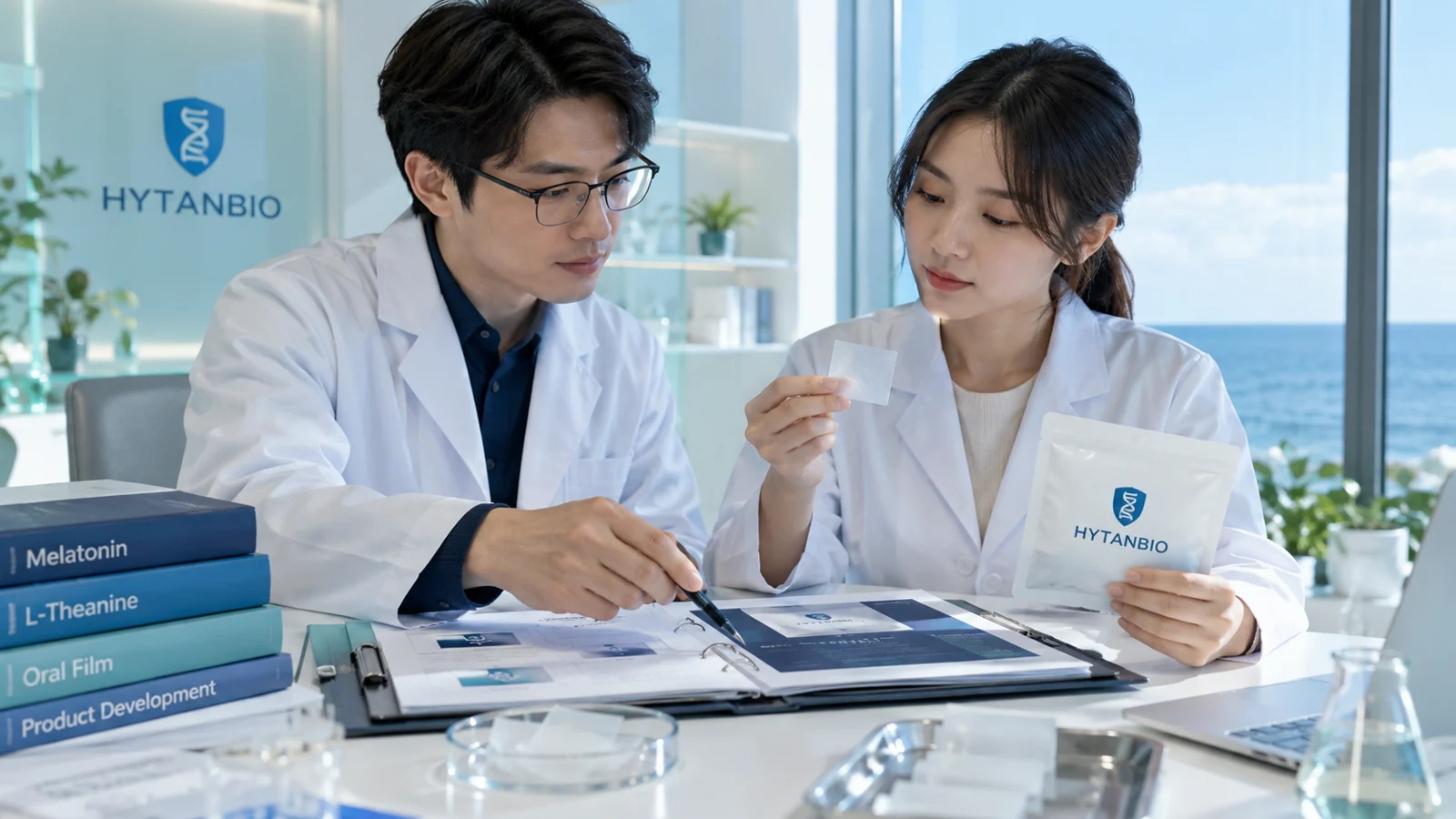 melatonin and theanine oral film development workspace: collaboration view