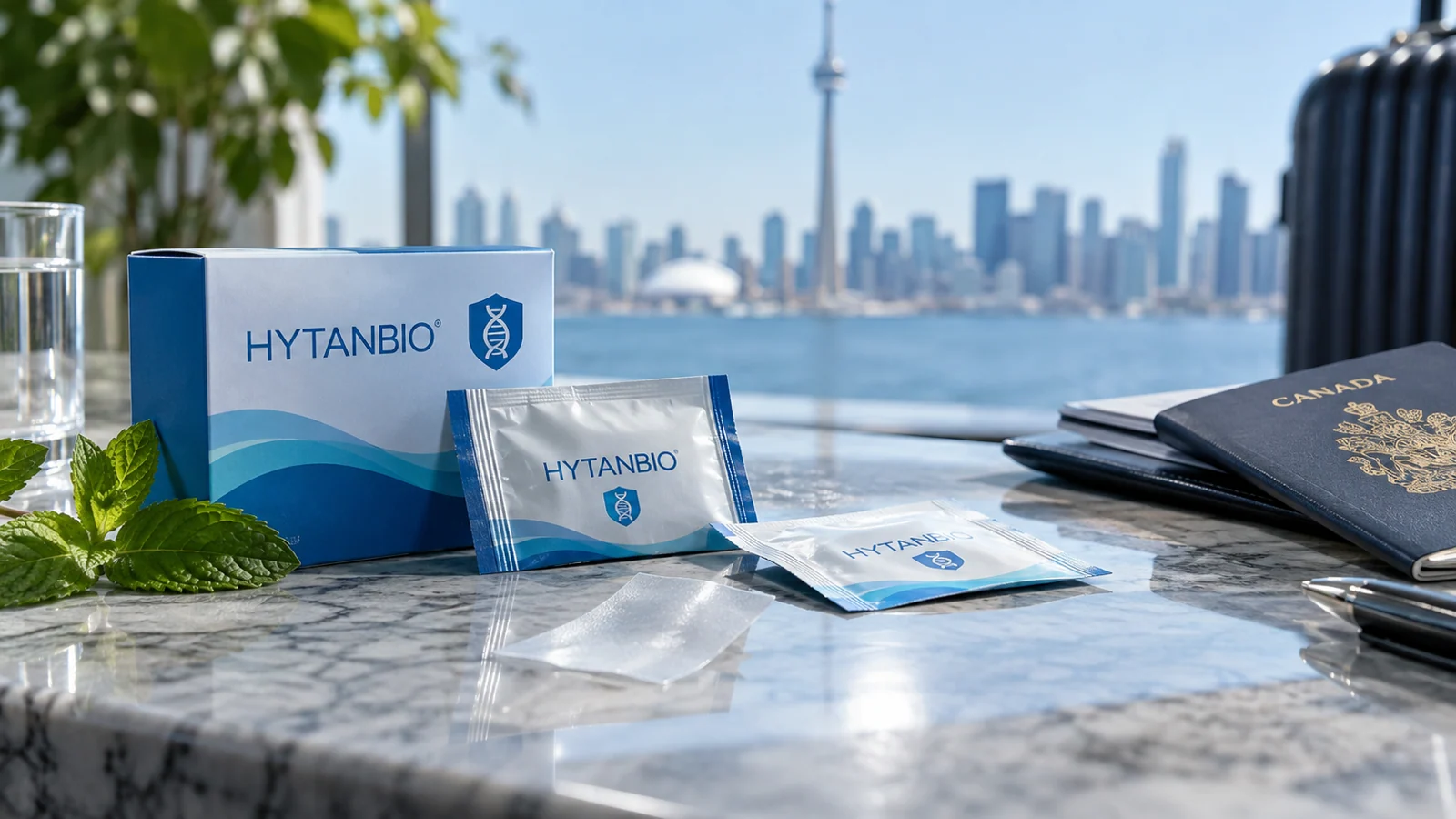 oral film packaging and Canada destination document review: packaging view