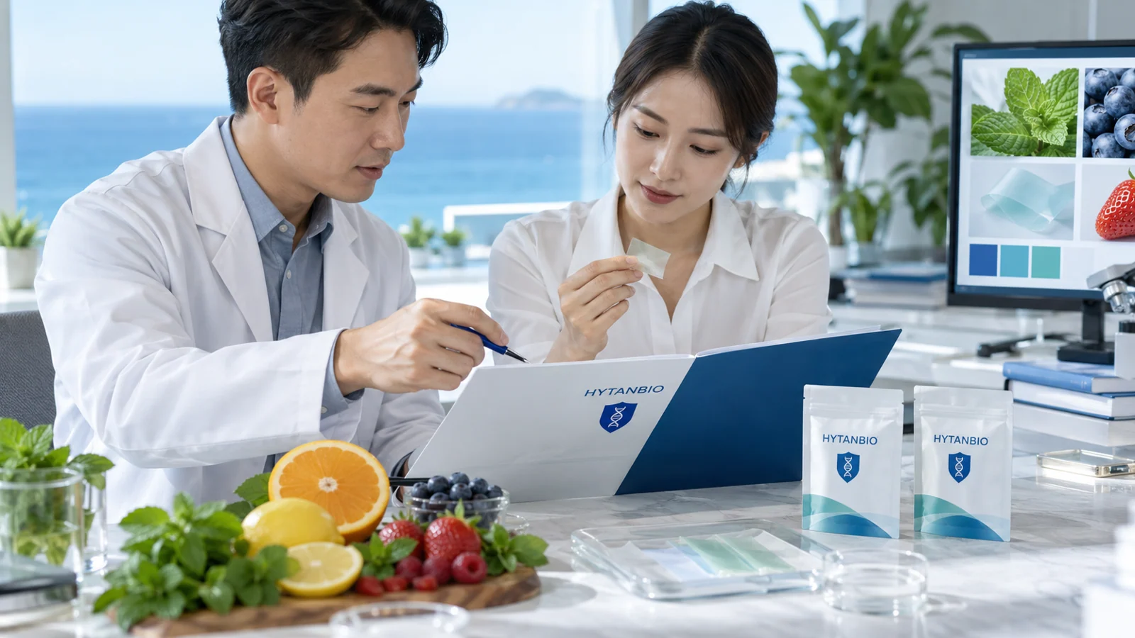 oral film flavor development with fruit and mint: collaboration view