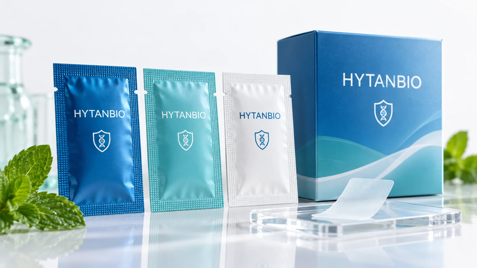HYTANBIO oral-film sachets and carton packaging