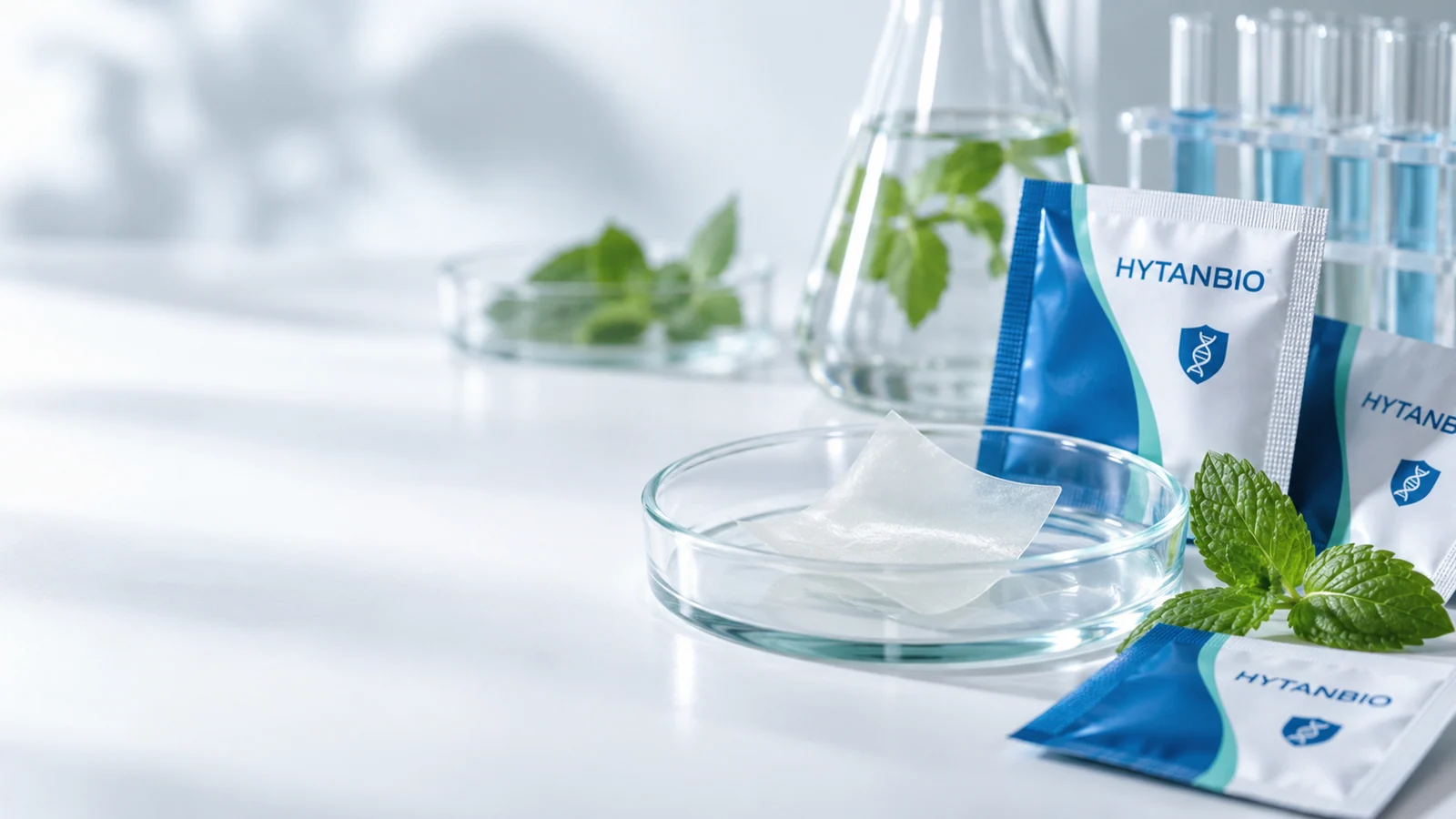botanical oral film ingredient analysis: studio view