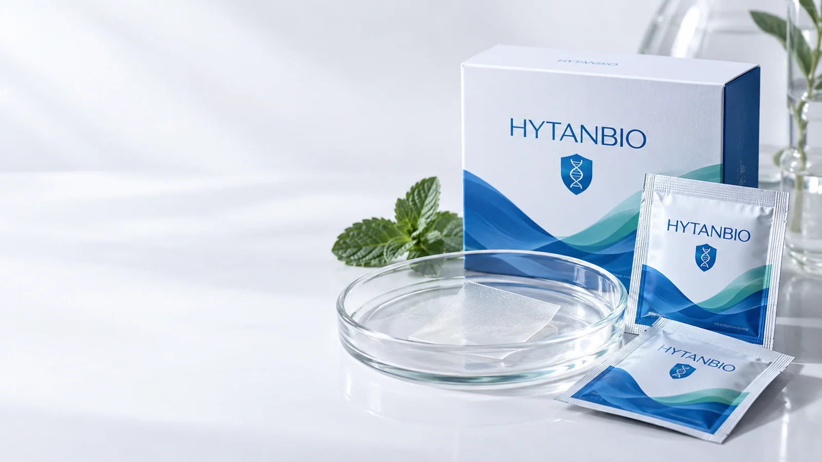 oral film private label sachet and carton design: studio view
