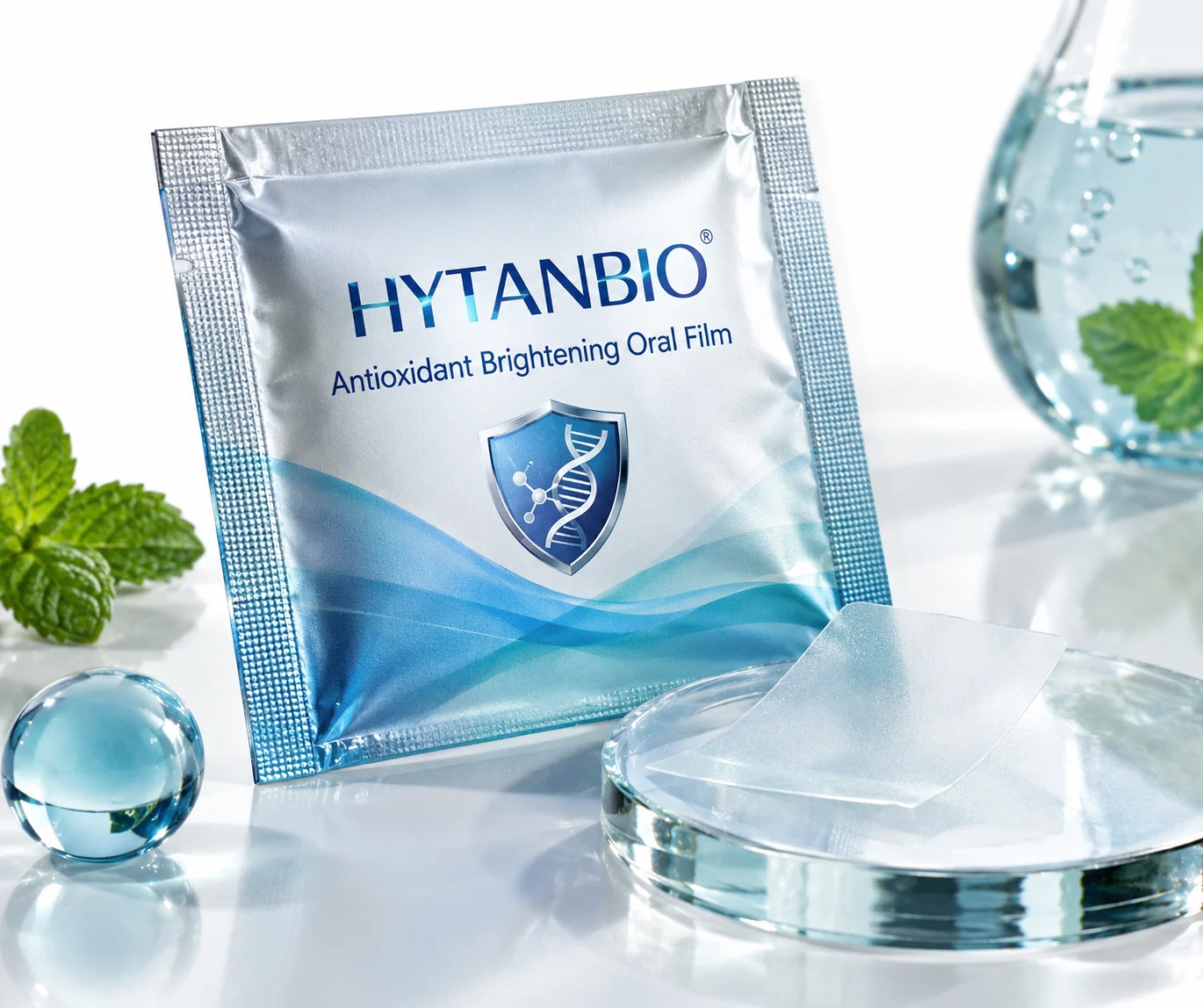 HYTANBIO Antioxidant Brightening Oral Film individually wrapped oral film