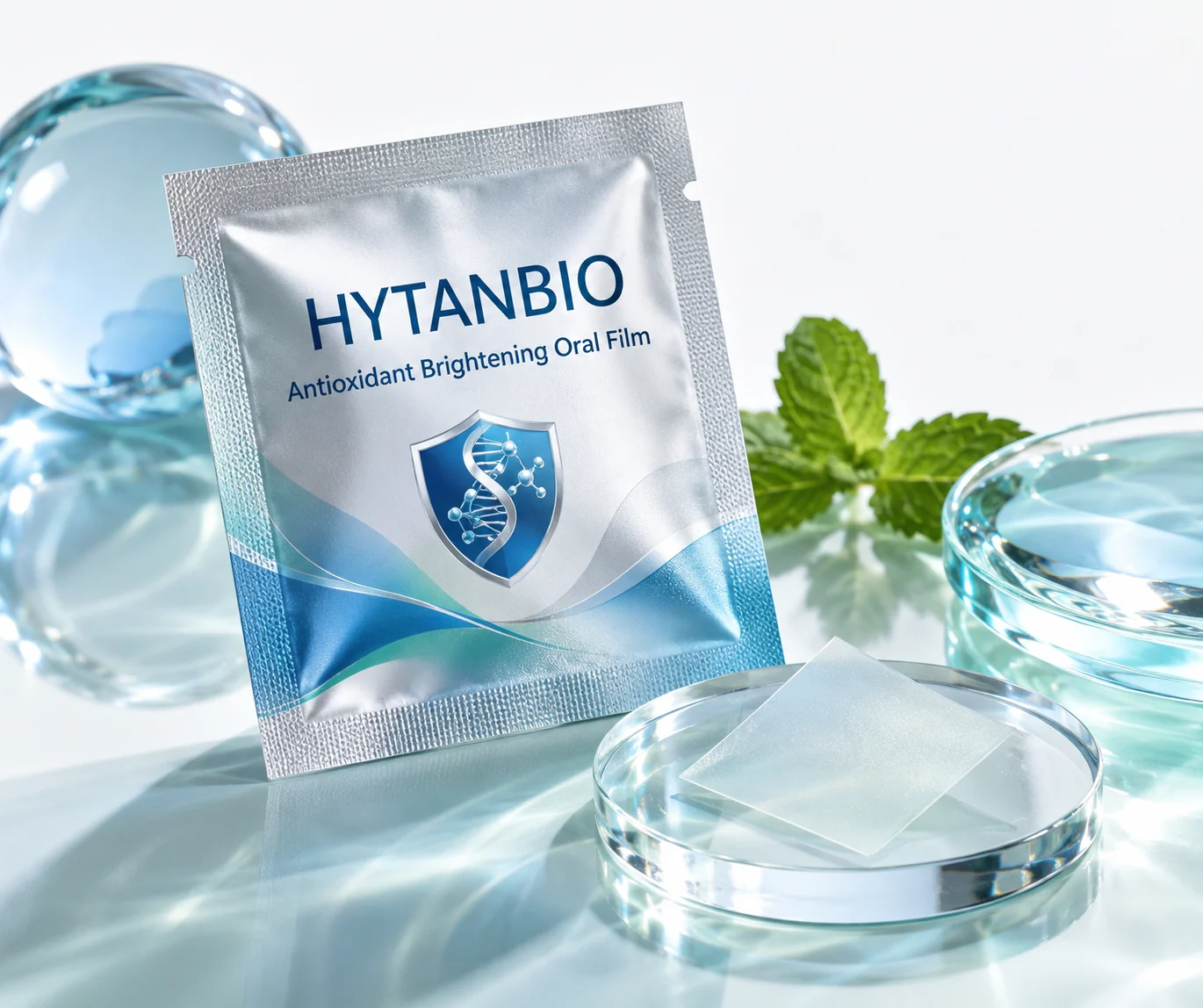 HYTANBIO Antioxidant Brightening Oral Film individually wrapped oral film