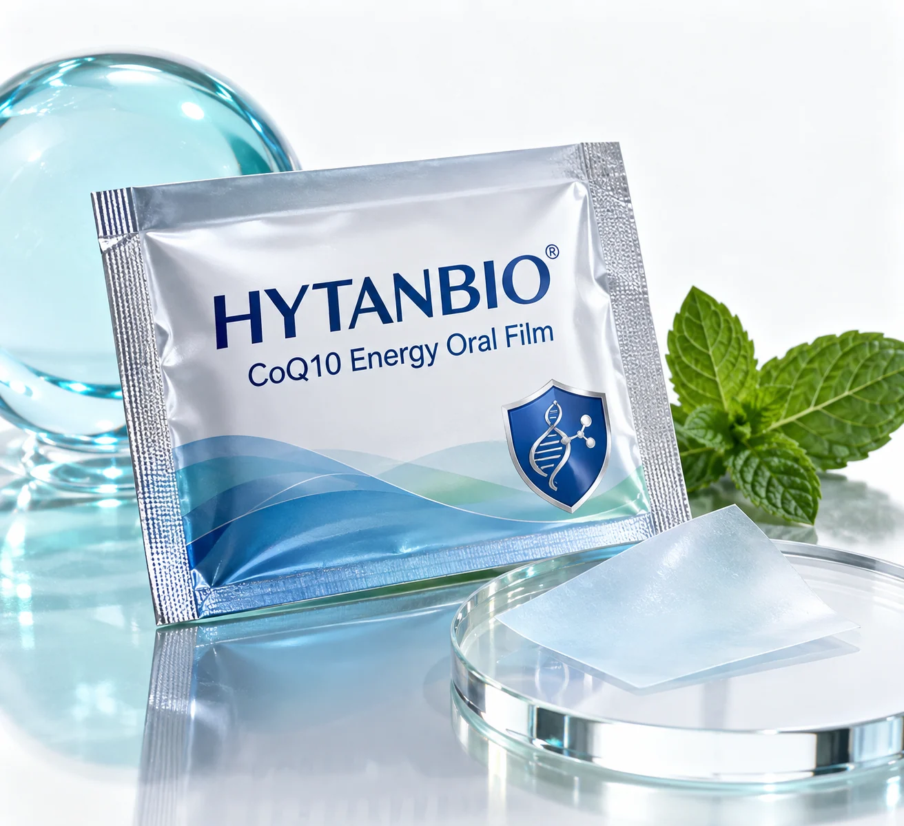 HYTANBIO CoQ10 Energy Oral Film individually wrapped oral film