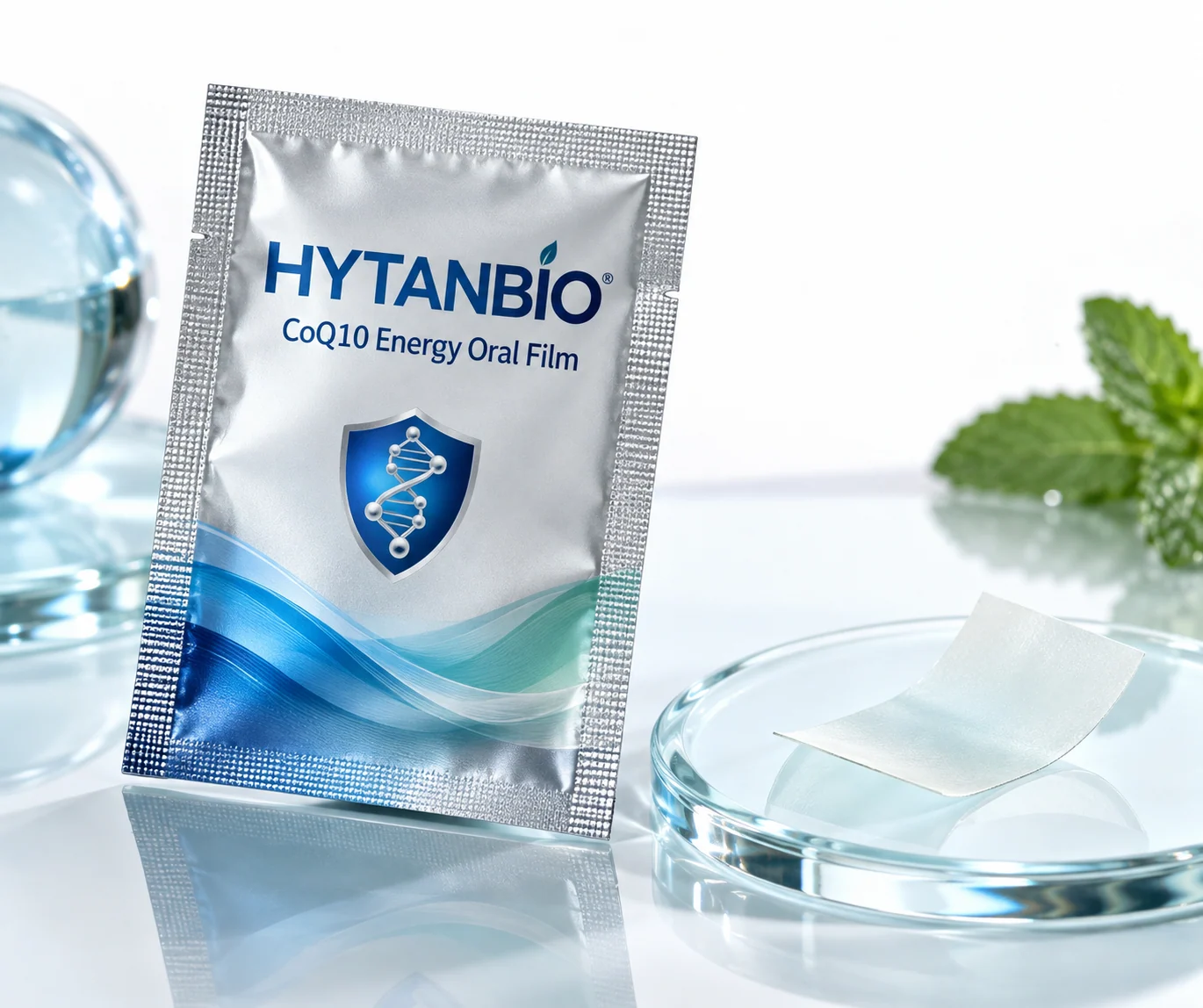 HYTANBIO CoQ10 Energy Oral Film individually wrapped oral film