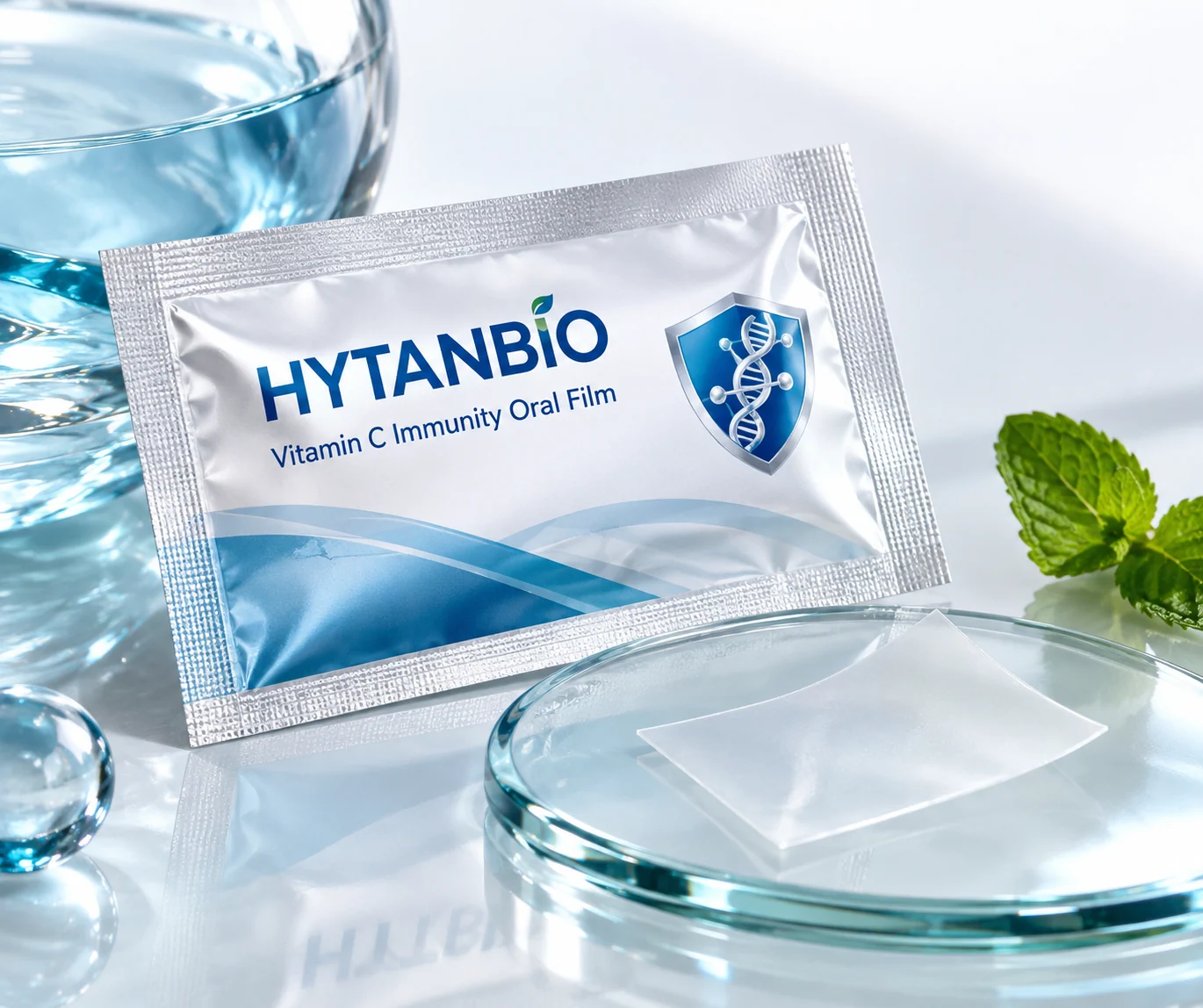 HYTANBIO Vitamin C Immunity Oral Film individually wrapped oral film