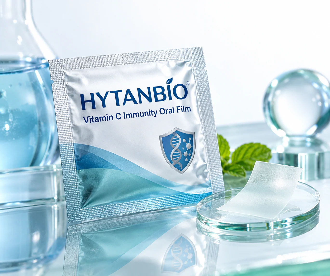 HYTANBIO Vitamin C Immunity Oral Film individually wrapped oral film
