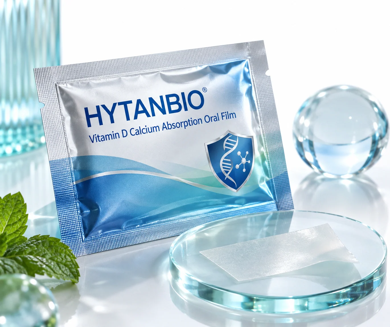 HYTANBIO Vitamin D Calcium Absorption Oral Film individually wrapped oral film
