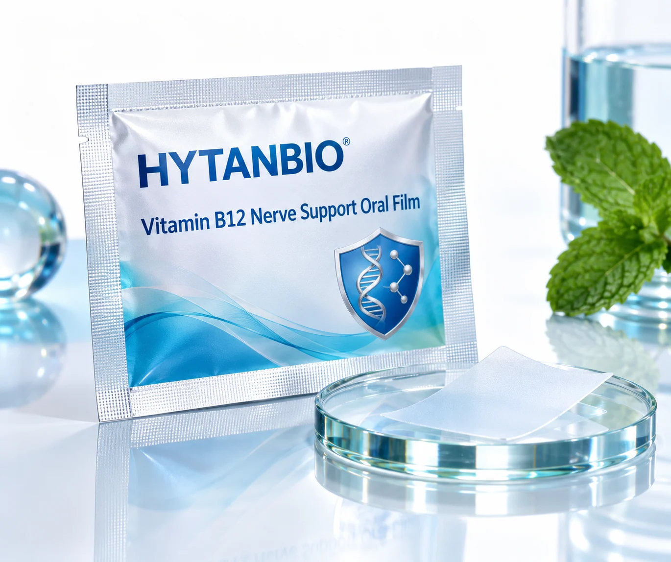 HYTANBIO Vitamin B12 Nerve Support Oral Film individually wrapped oral film