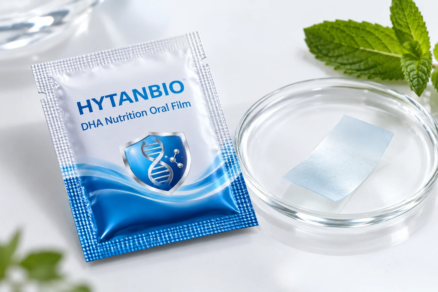 HYTANBIO DHA Nutrition Oral Film foil sachet and ultra-thin film