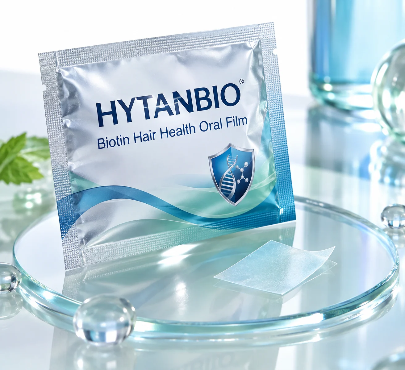 HYTANBIO Biotin Hair Health Oral Film individually wrapped oral film