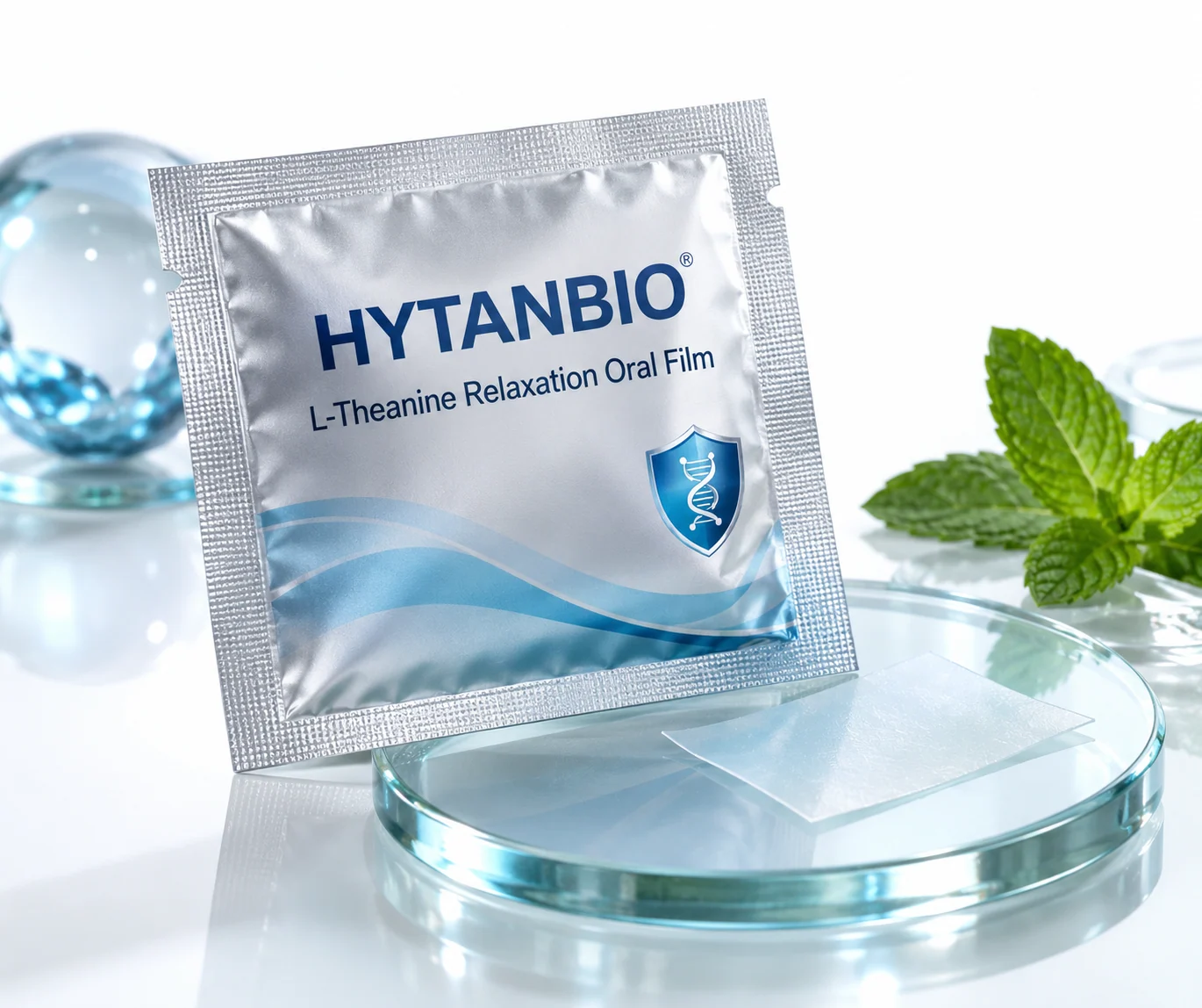 HYTANBIO L-Theanine Relaxation Oral Film individually wrapped oral film