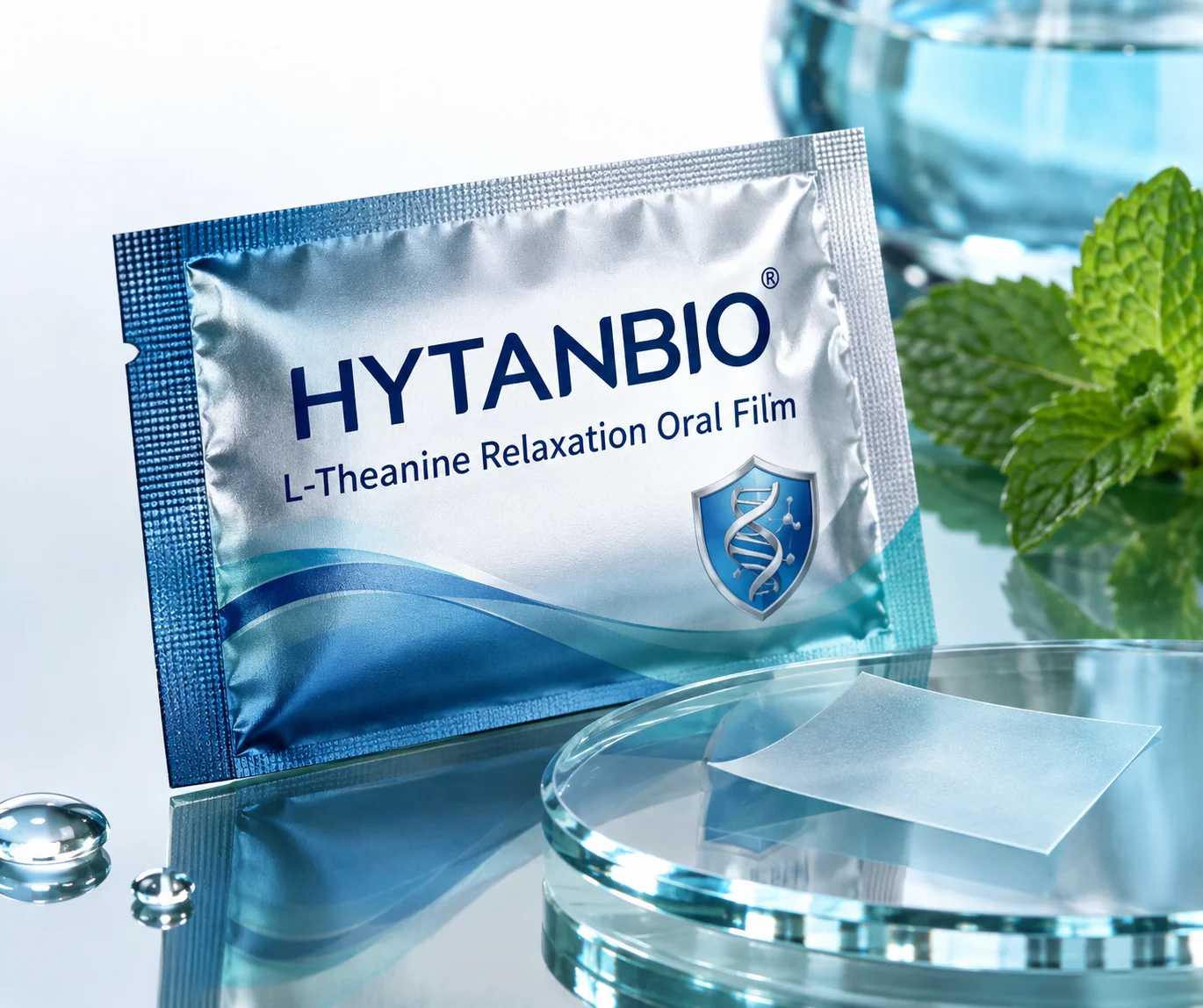 HYTANBIO L-Theanine Relaxation Oral Film individually wrapped oral film