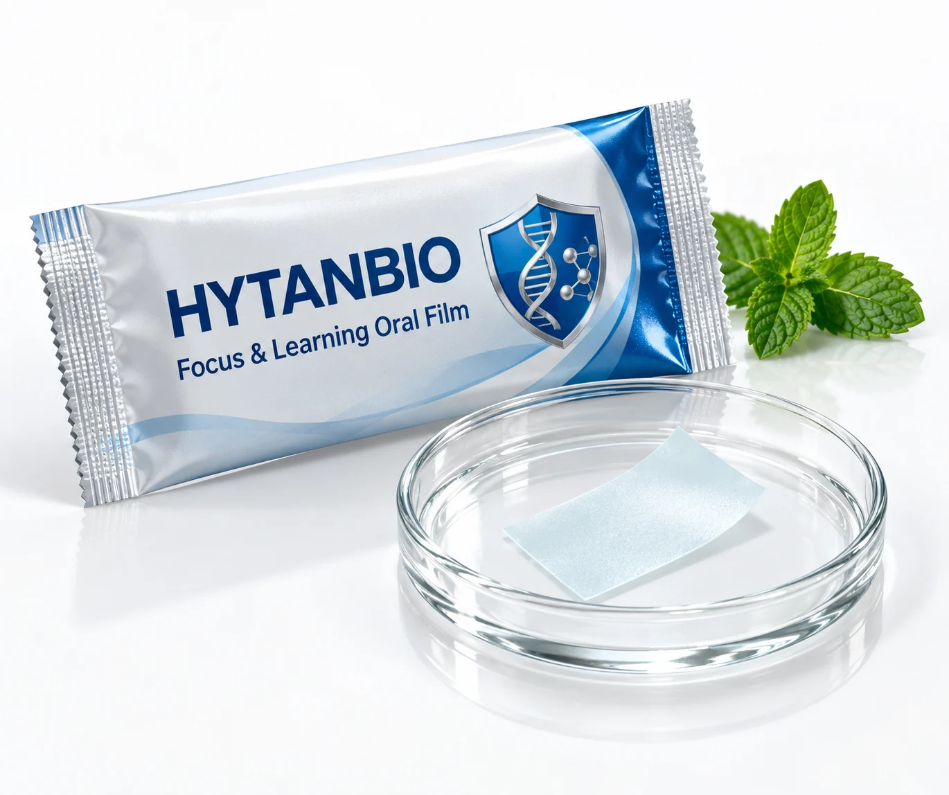 HYTANBIO Focus & Learning Oral Film foil sachet and ultra-thin film