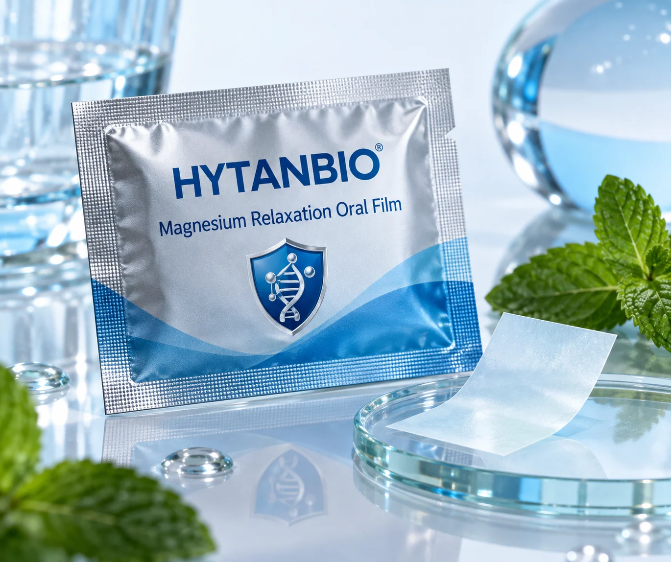 HYTANBIO Magnesium Relaxation Oral Film individually wrapped oral film