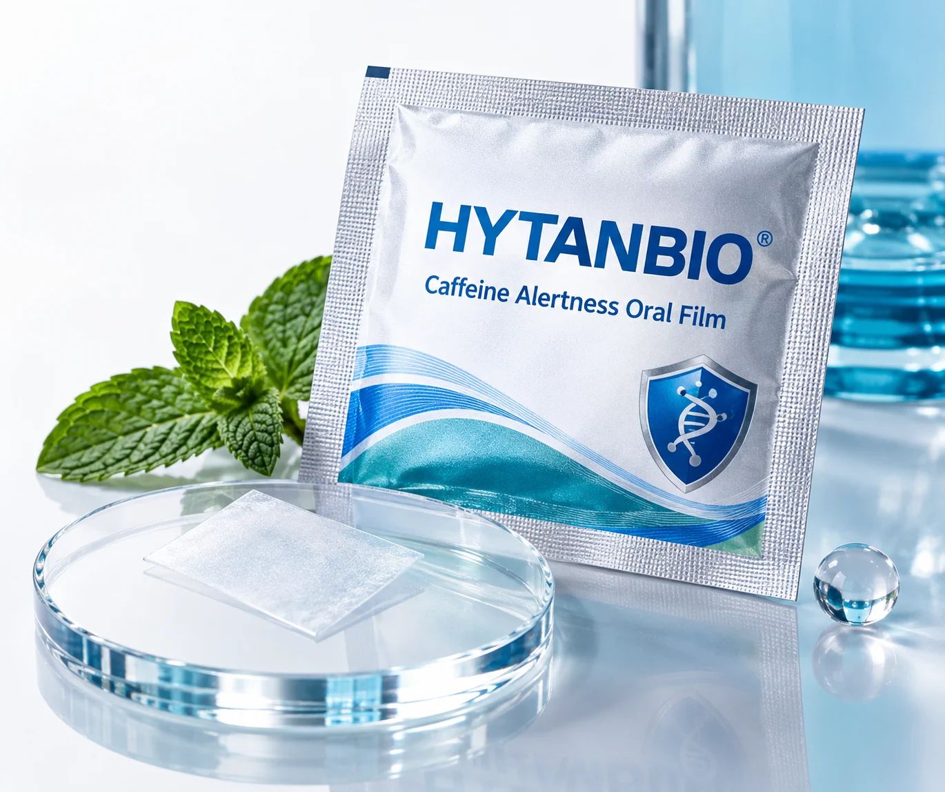 HYTANBIO Caffeine Alertness Oral Film individually wrapped oral film