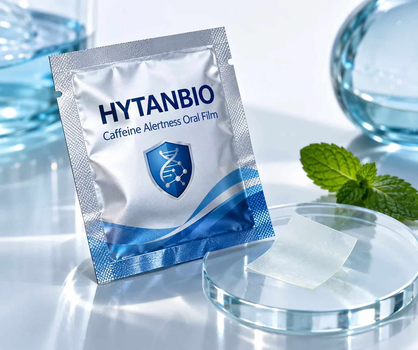 HYTANBIO Caffeine Alertness Oral Film individually wrapped oral film