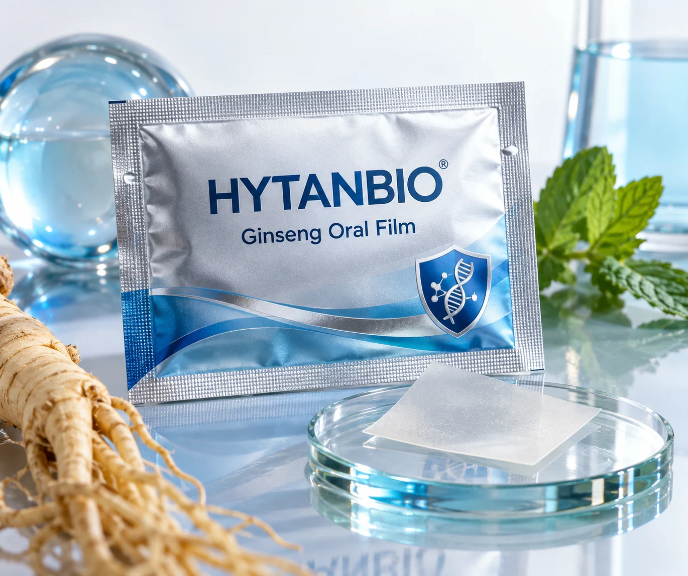 HYTANBIO Ginseng Oral Film individually wrapped oral film