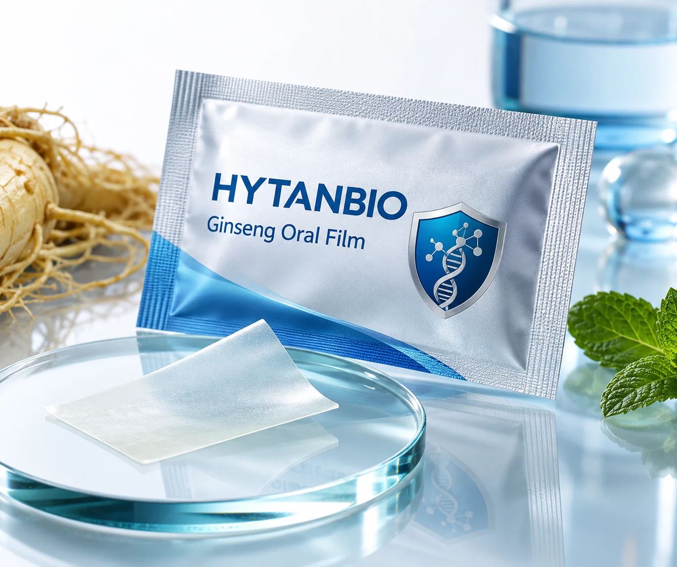 HYTANBIO Ginseng Oral Film individually wrapped oral film