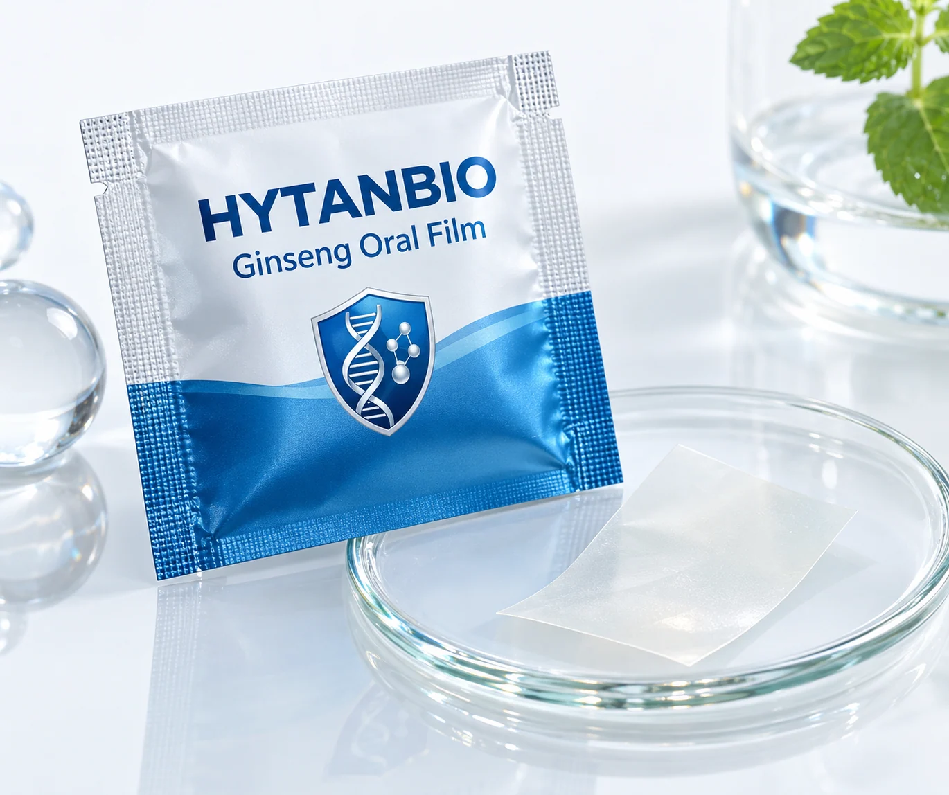 HYTANBIO Ginseng Oral Film foil sachet and ultra-thin film