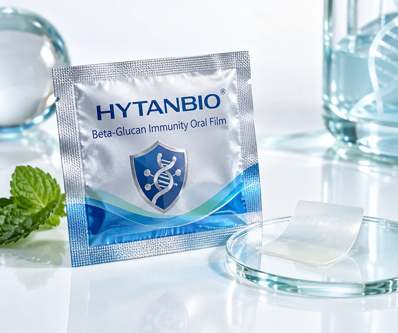 HYTANBIO Beta-Glucan Immunity Oral Film individually wrapped oral film