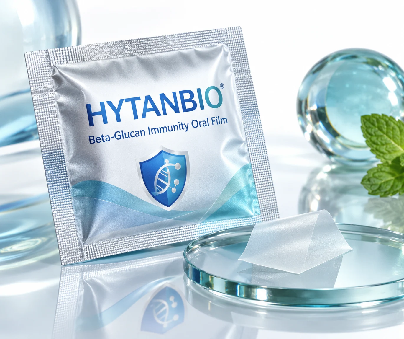 HYTANBIO Beta-Glucan Immunity Oral Film individually wrapped oral film