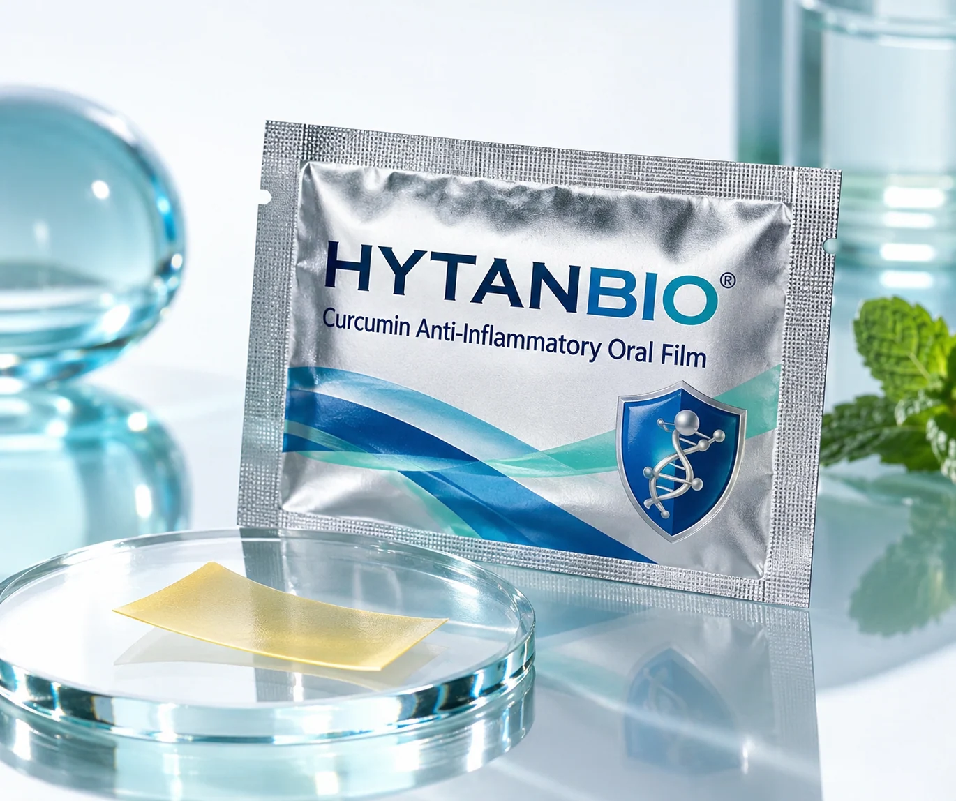 HYTANBIO Curcumin Anti-Inflammatory Oral Film individually wrapped oral film