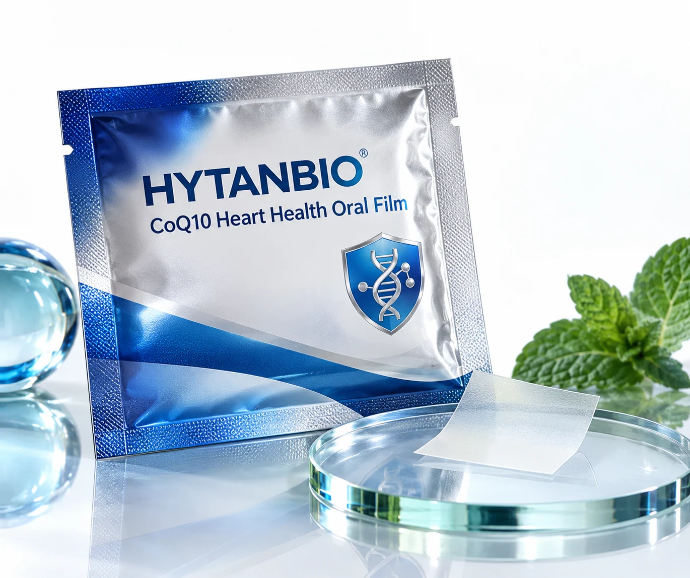 HYTANBIO CoQ10 Heart Health Oral Film individually wrapped oral film