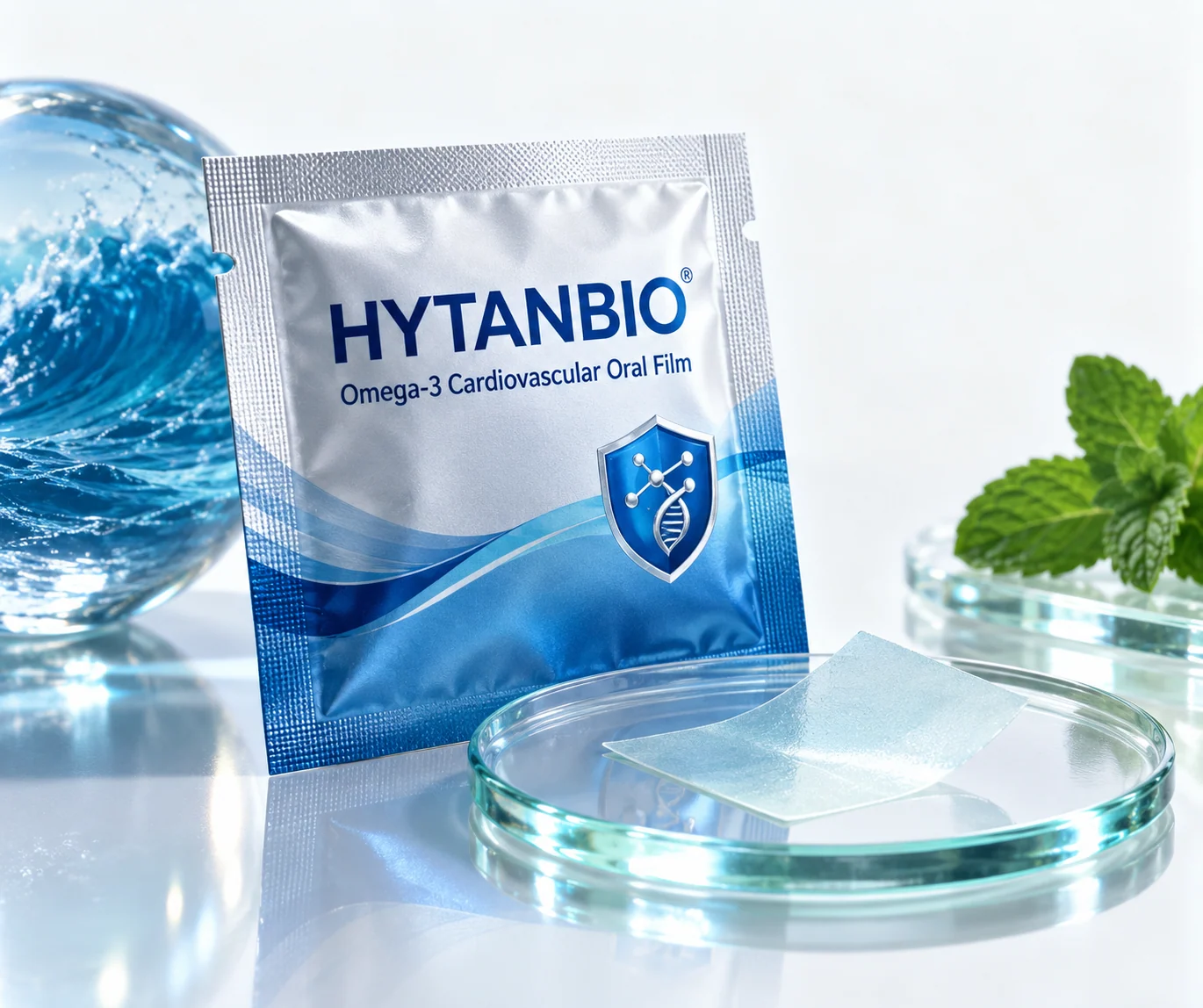 HYTANBIO Omega-3 Cardiovascular Oral Film individually wrapped oral film