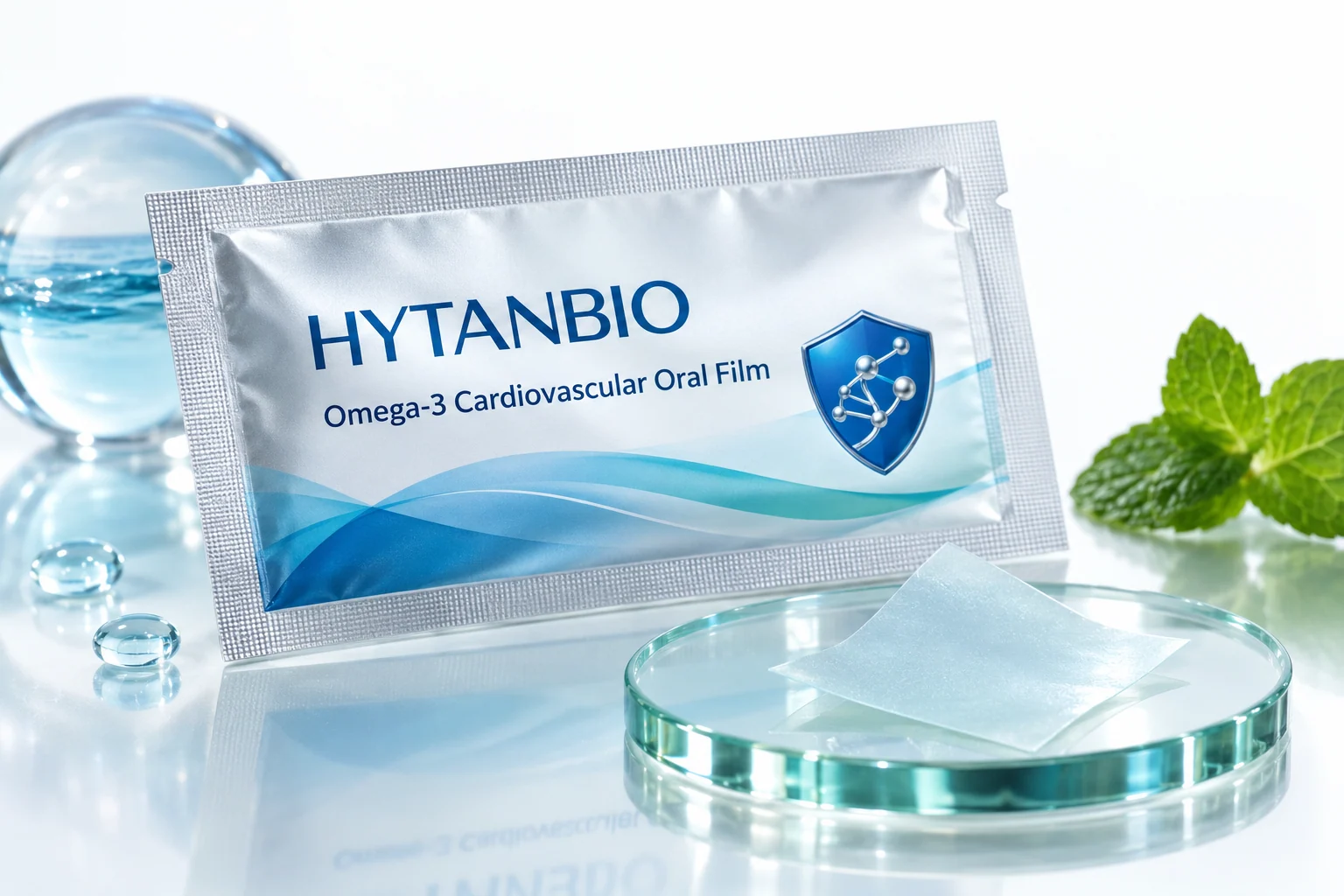 HYTANBIO Omega-3 Cardiovascular Oral Film individually wrapped oral film