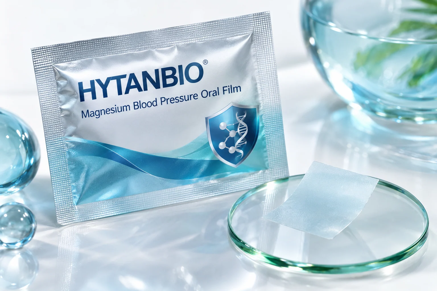 HYTANBIO Magnesium Blood Pressure Oral Film individually wrapped oral film