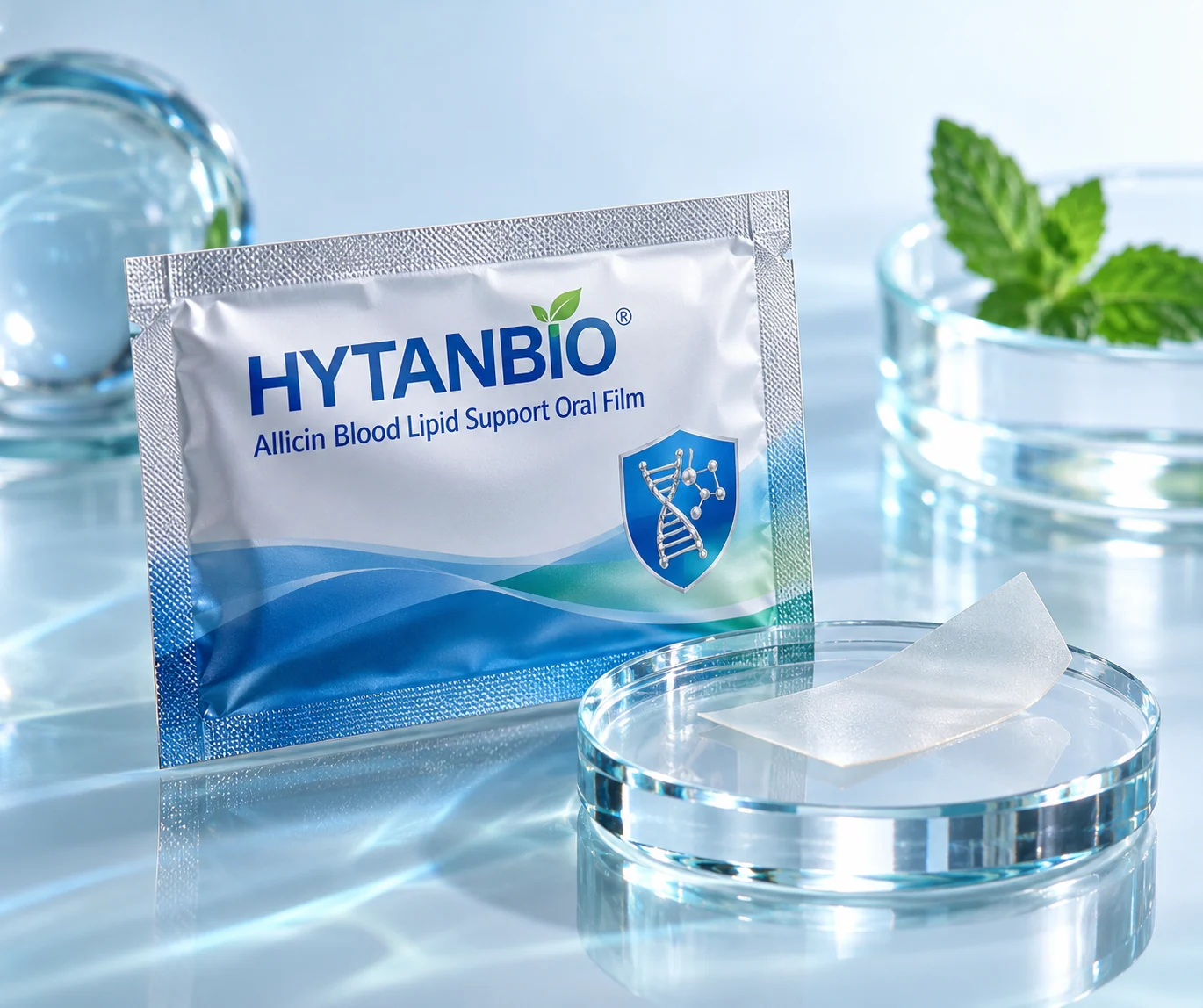 HYTANBIO Allicin Blood Lipid Support Oral Film individually wrapped oral film
