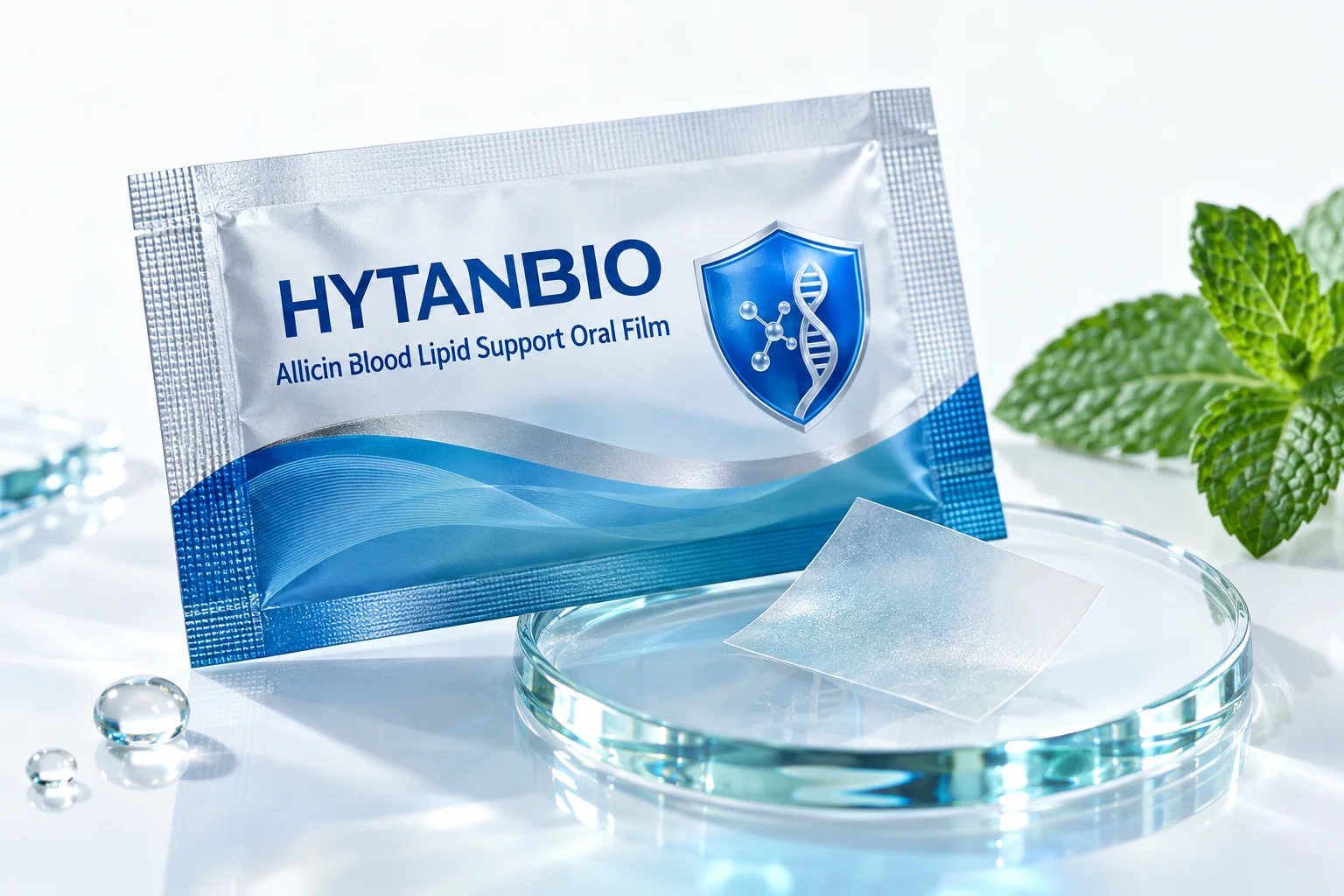 HYTANBIO Allicin Blood Lipid Support Oral Film individually wrapped oral film