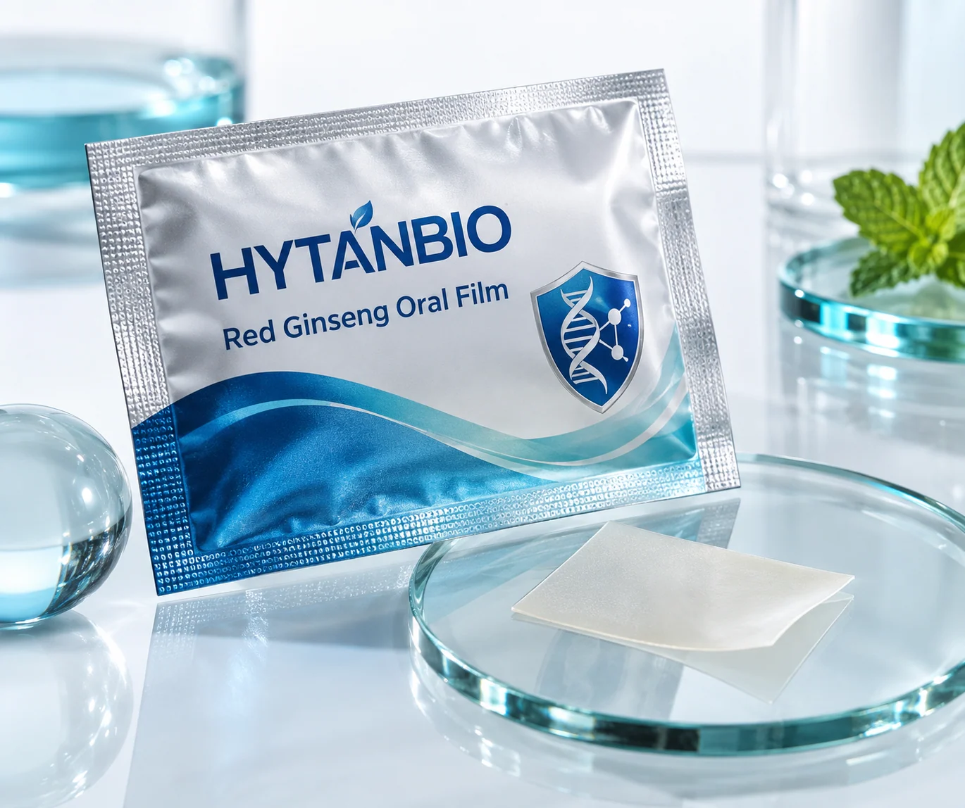 HYTANBIO Red Ginseng Oral Film individually wrapped oral film