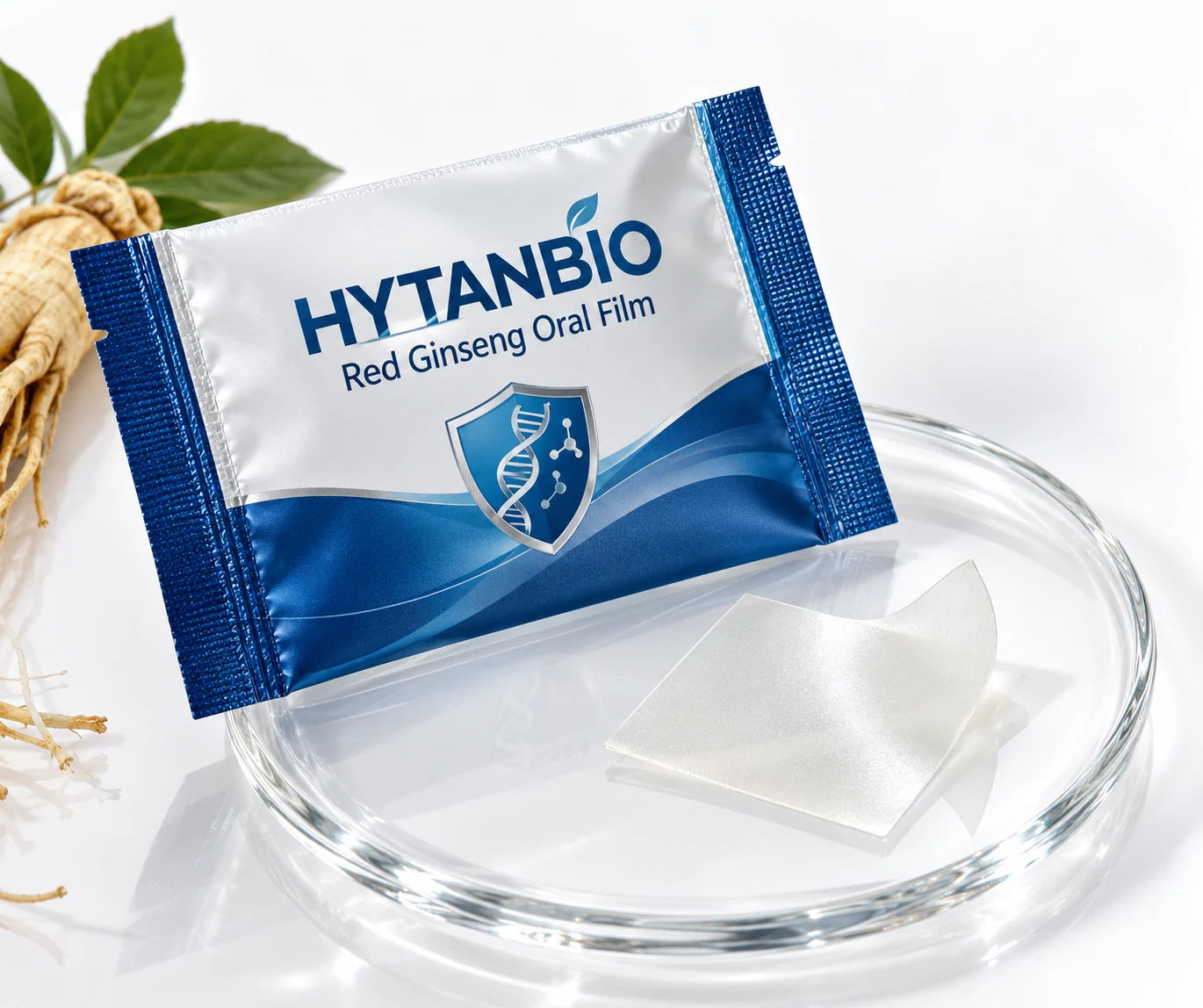 HYTANBIO Red Ginseng Oral Film foil sachet and ultra-thin film