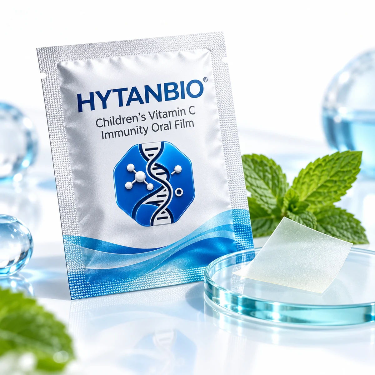 HYTANBIO Children's Vitamin C Immunity Oral Film individually wrapped oral film