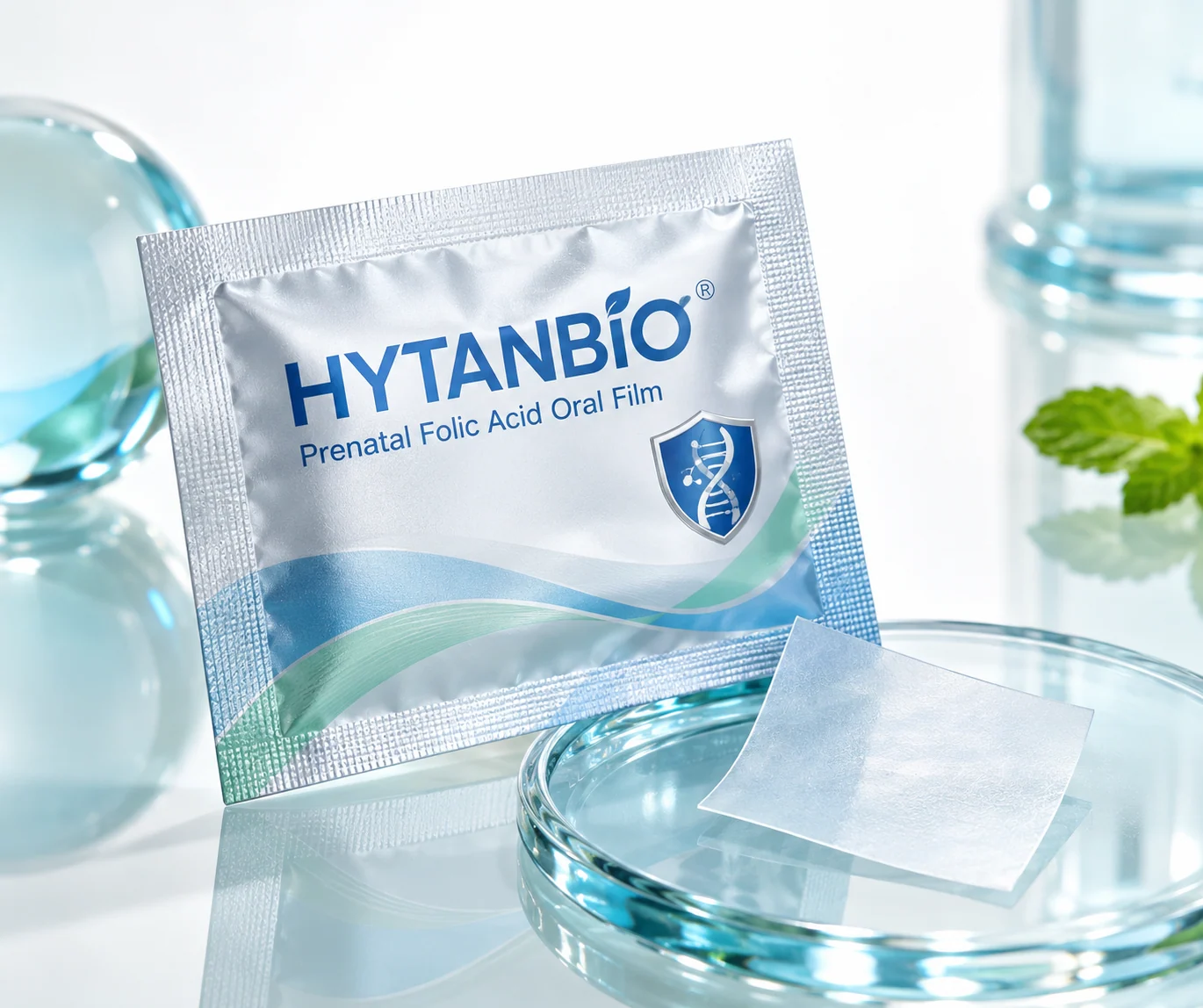HYTANBIO Prenatal Folic Acid Oral Film individually wrapped oral film
