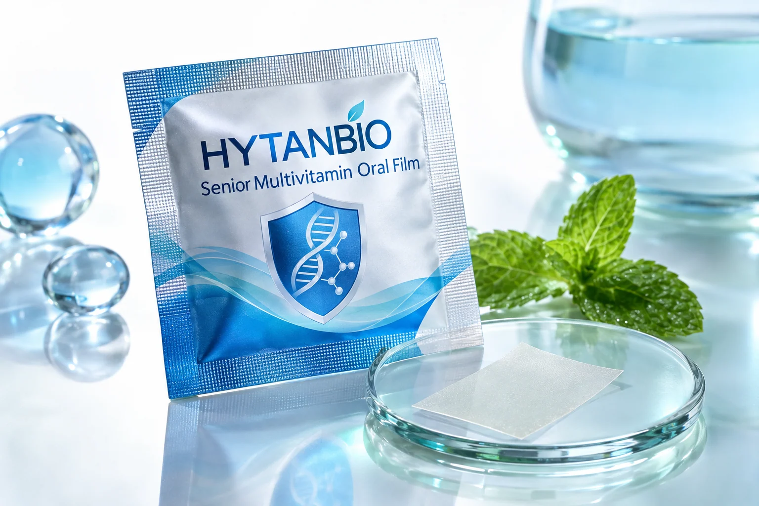 HYTANBIO Senior Multivitamin Oral Film individually wrapped oral film