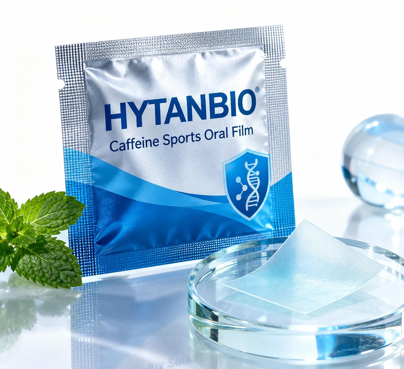 HYTANBIO Caffeine Sports Oral Film individually wrapped oral film