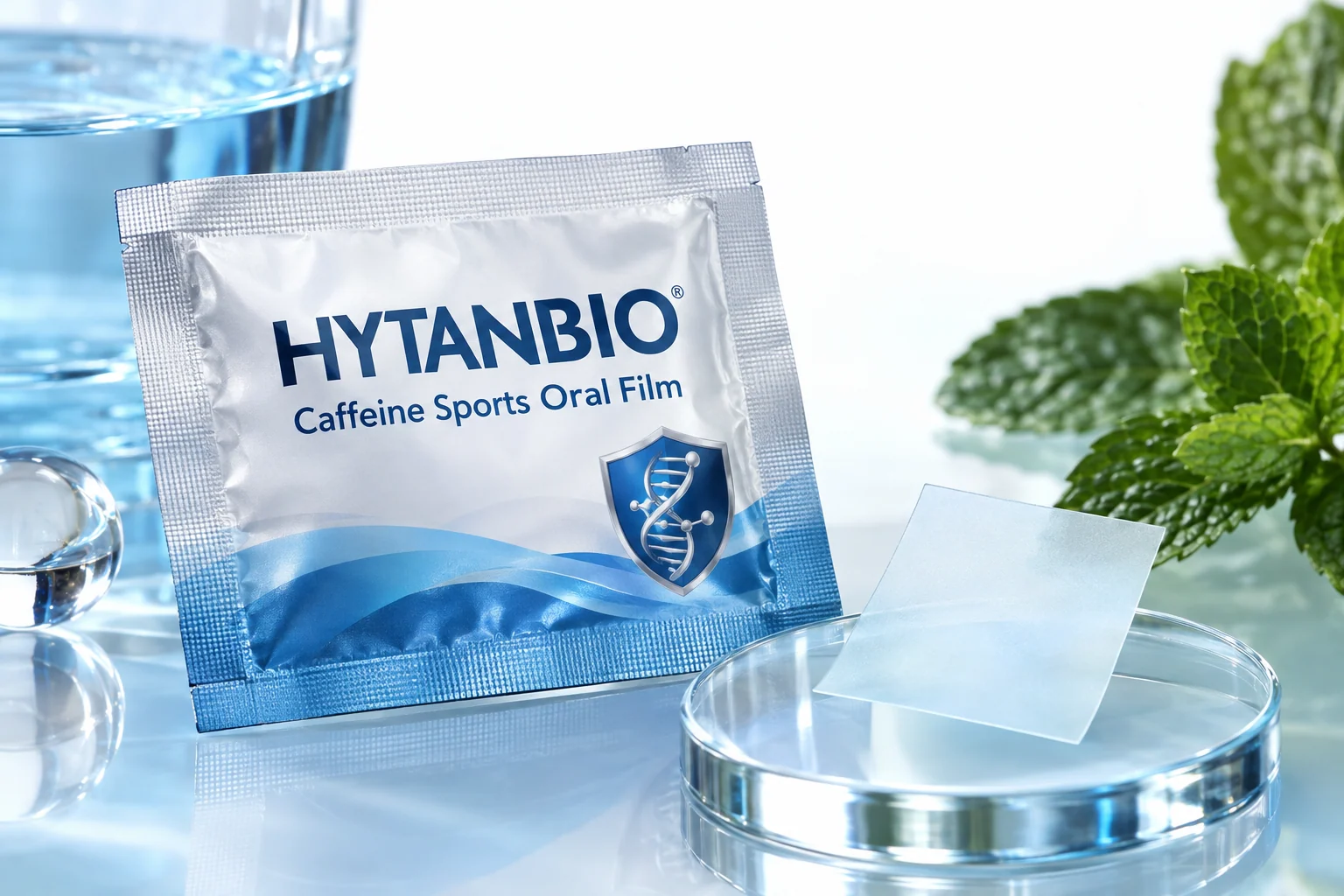 HYTANBIO Caffeine Sports Oral Film individually wrapped oral film