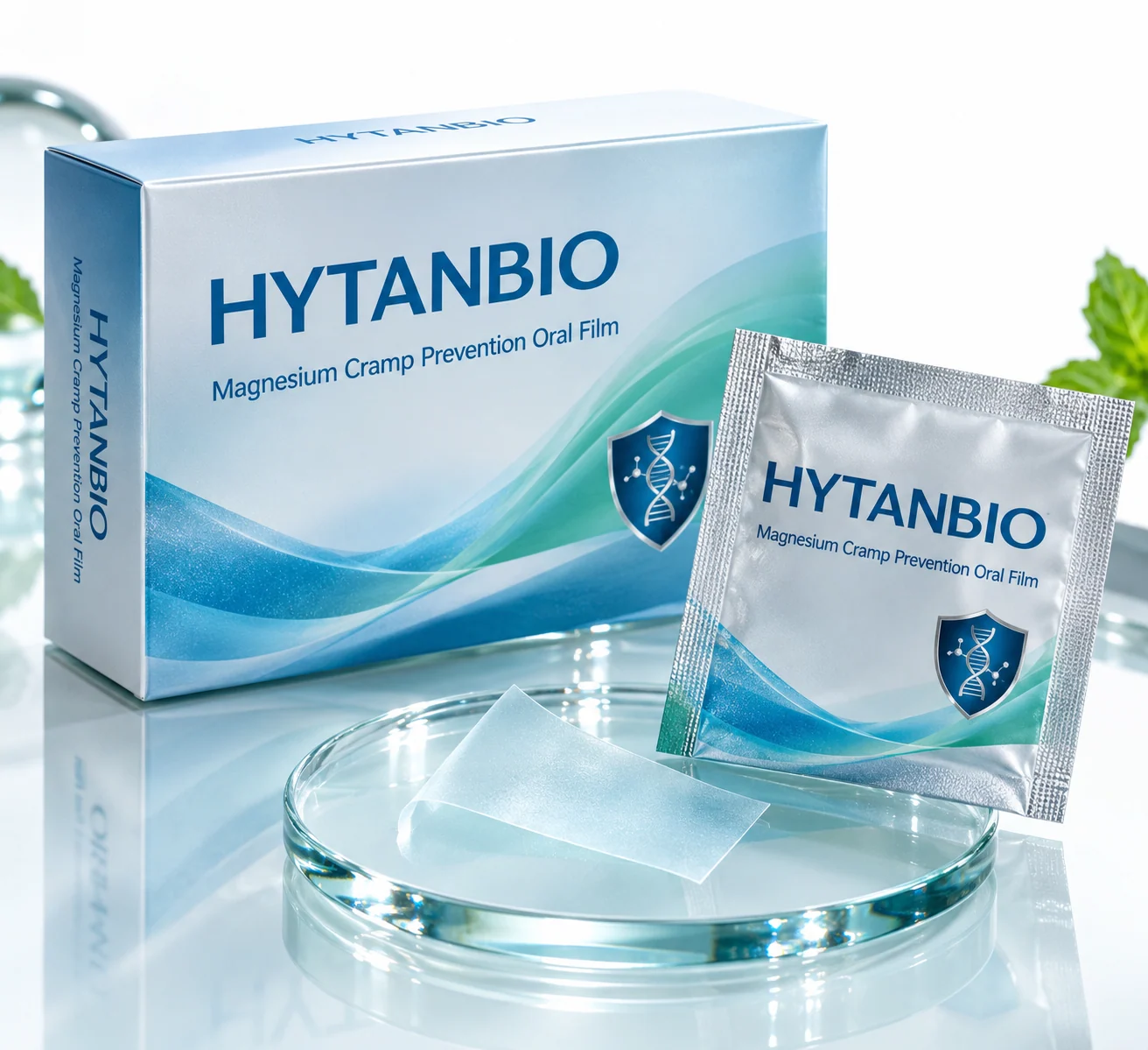 HYTANBIO Magnesium Cramp Prevention Oral Film individually wrapped oral film