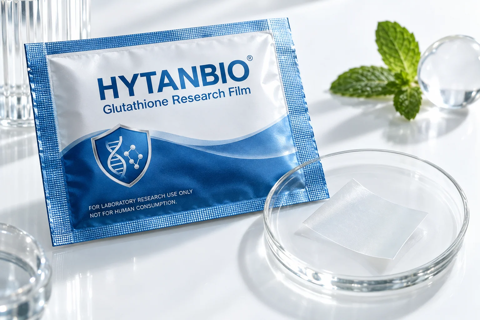 HYTANBIO Glutathione Research Film foil sachet and ultra-thin film