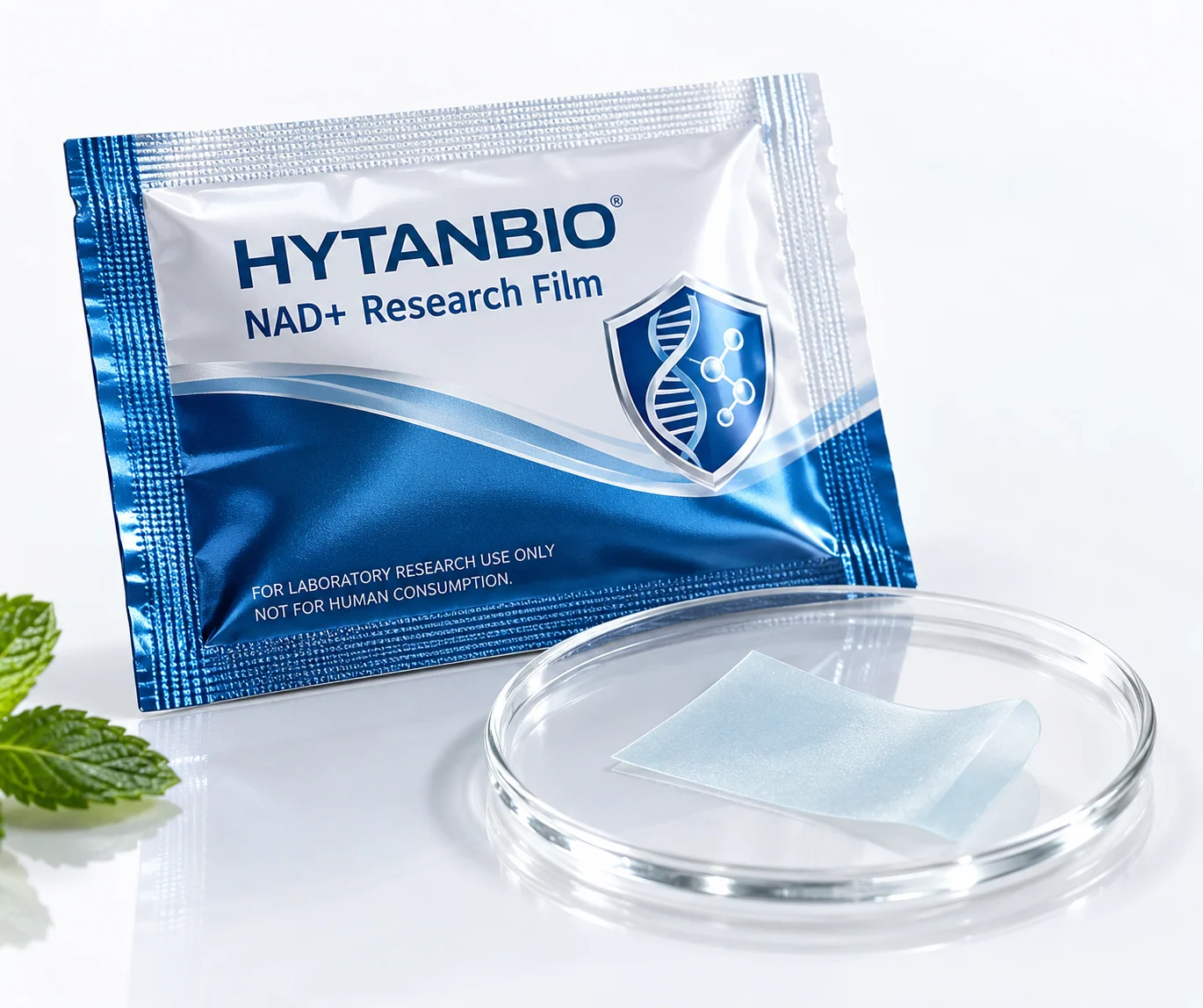 HYTANBIO NAD+ Research Film foil sachet and ultra-thin film