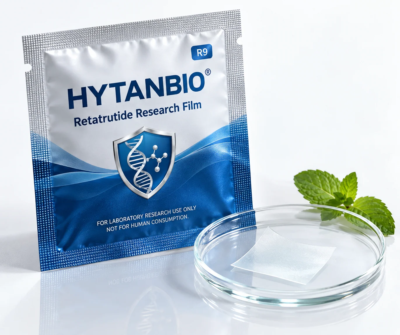 HYTANBIO Retatrutide Research Film foil sachet and ultra-thin film