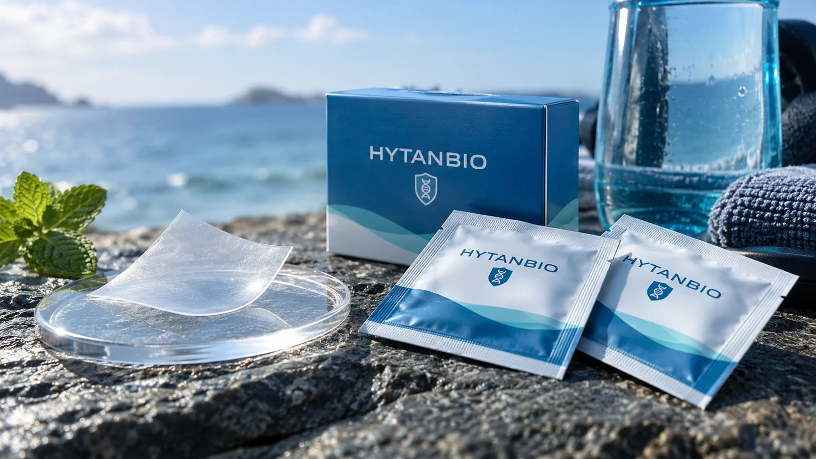 sports nutrition oral film packaging and technical samples: packaging view