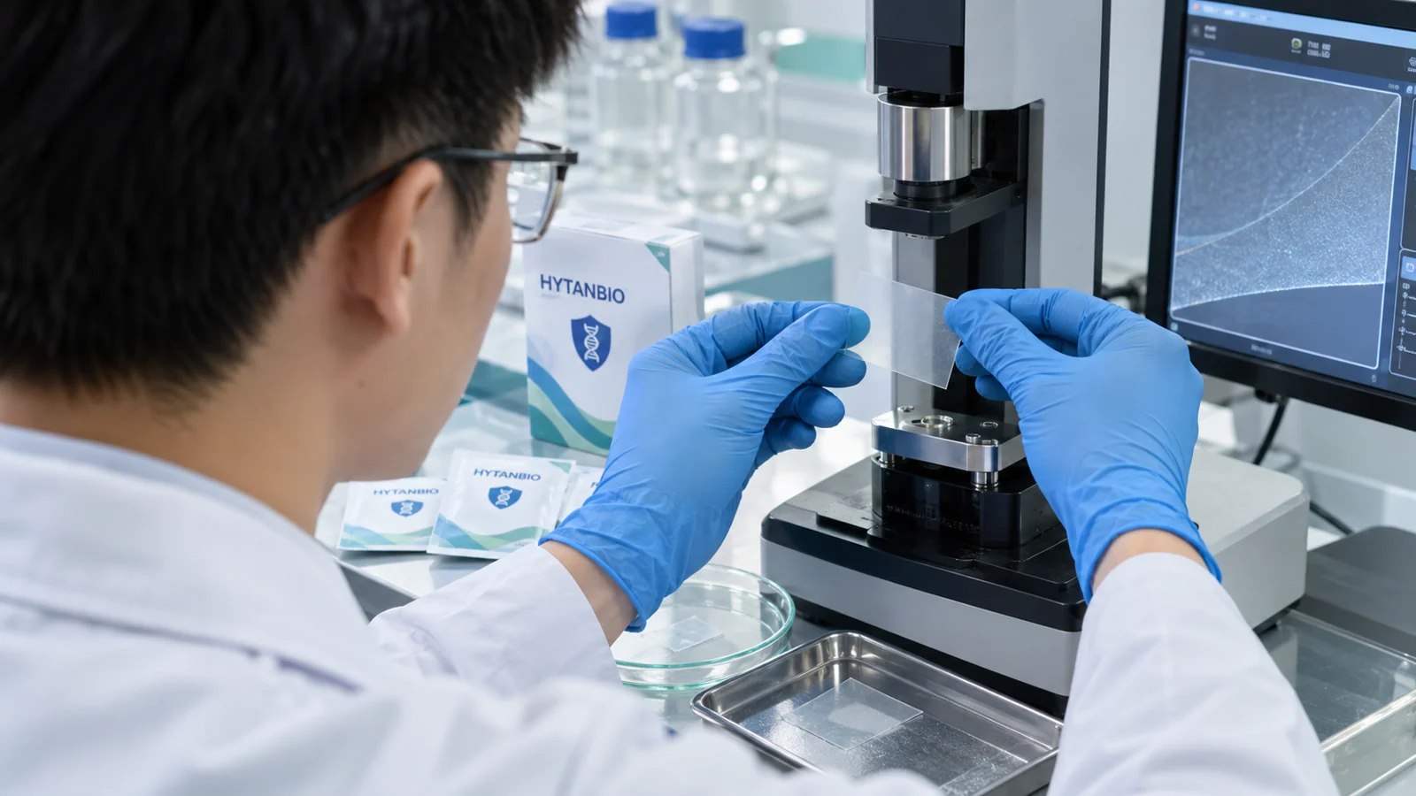 sports nutrition oral film packaging and technical samples: technical view
